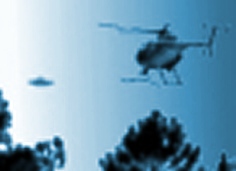 Police helicopter chases UFO